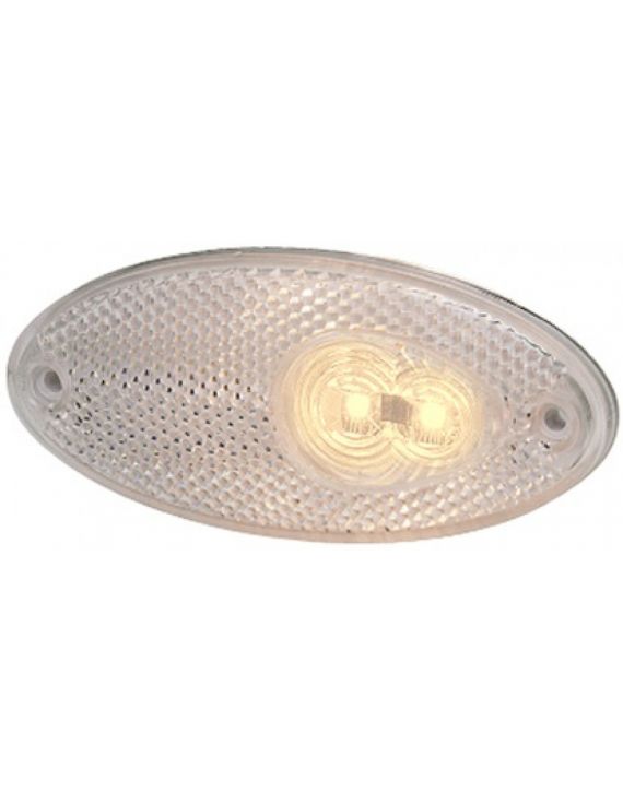 Hella Breedtelicht LED met Reflector Ovaal Opbouw Wit