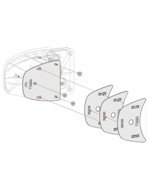 Fiamma Kit Spacer Safe Door >2017 Wit