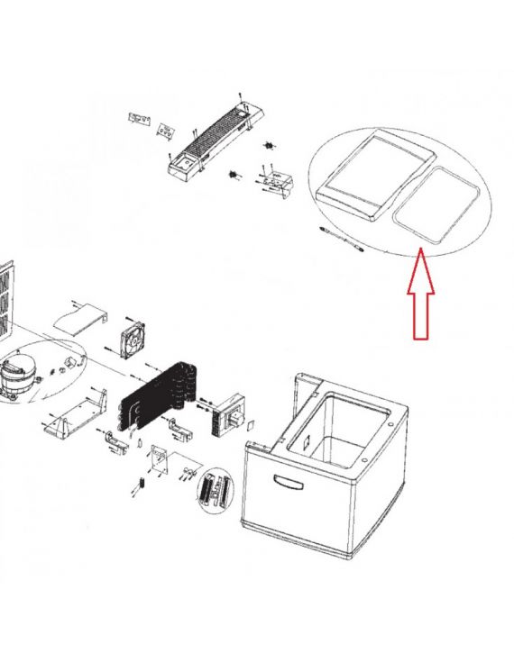 Dometic CK40D Afdichter Deksel