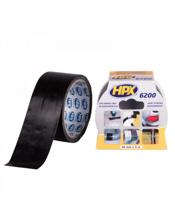 HPX 6200 Reparatie Tape 48mm x 5m Zwart