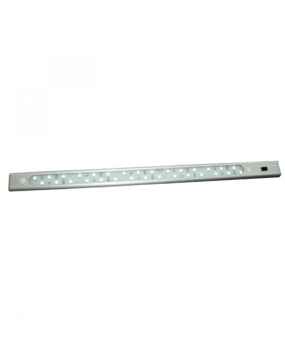 30 LED Bar 50cm alu, Wit 4100K,  sensor schak.