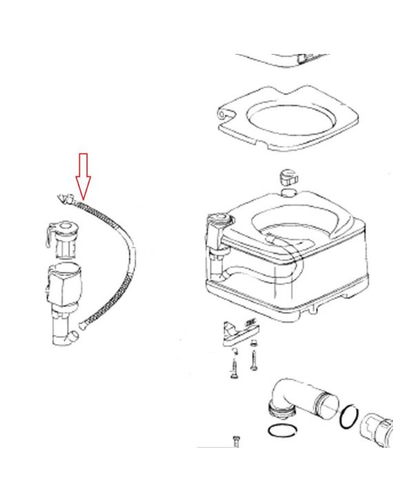 Thetford Porta Porti 465 Flush Tube Graniet 