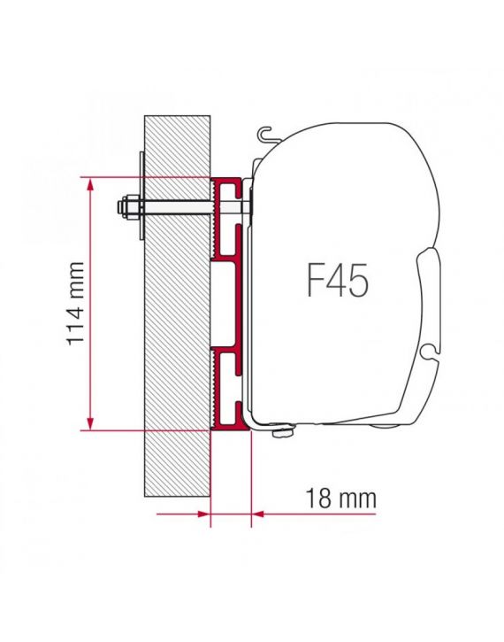 Fiamma Adapter D 120 F45