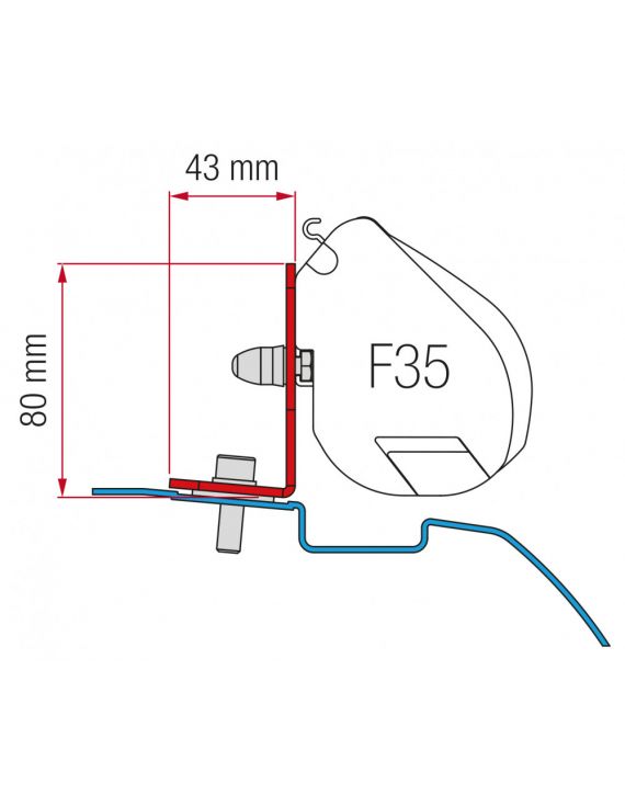 Fiamma Nissan NV200 Kit H1-L1 F35