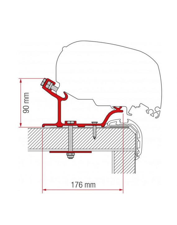 Fiamma Carthago Malibu Adapter 340 F65/F80