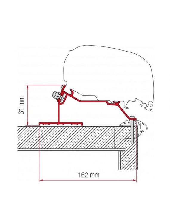 Fiamma Caravan Roof Adapter 290 F65/F80