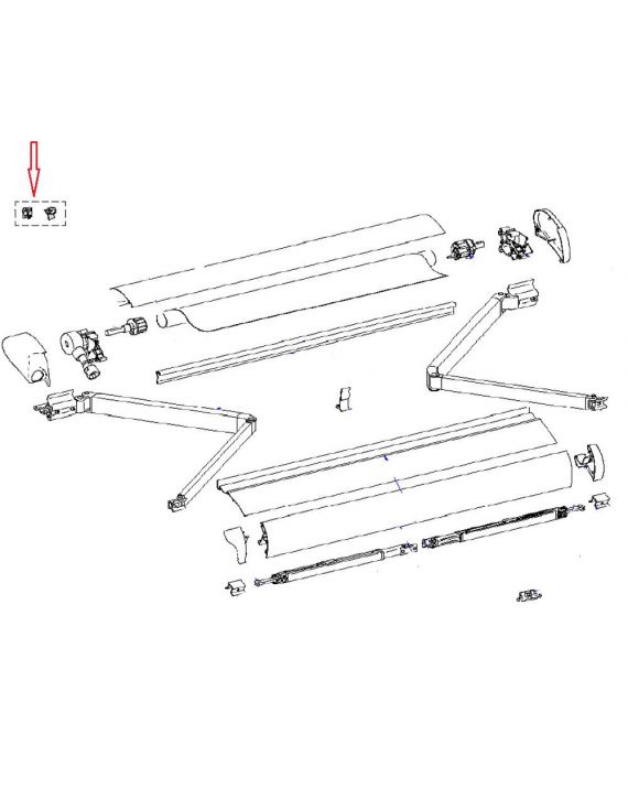 Thule Connection Pieces Tension Rafter 6002