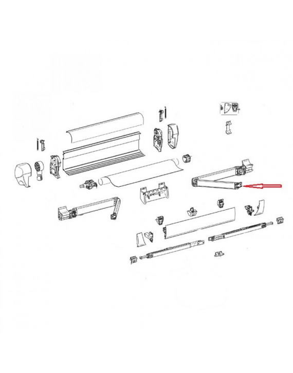 Thule Connection Lead Rail LH+RH 5003