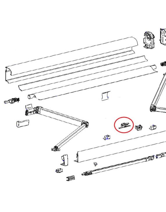 Thule Central Clamp Support Arm Oval 4900