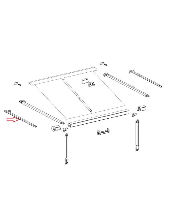 Thule Extender Rafter Arm Assy LH 1200