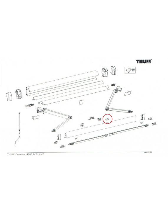 Thule Clip Support Arm Oval 4900