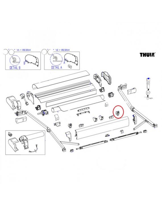 Pos block +tension rafter housing 9200