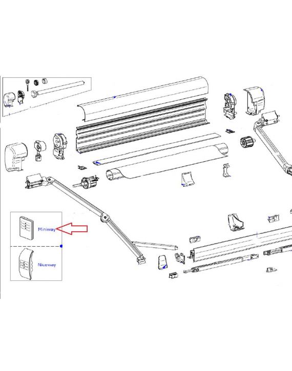 Thule 8000/ 9200 Afstandsbediening 