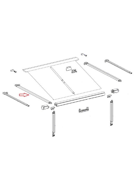 Thule 1200 Rafter Arm Links 2,30m