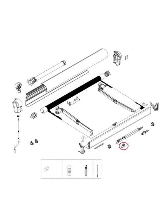 Dometic Voetje Staander PW1500/3800