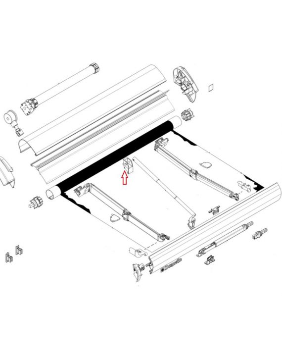 Dometic Tension Rafter Houder PR2000