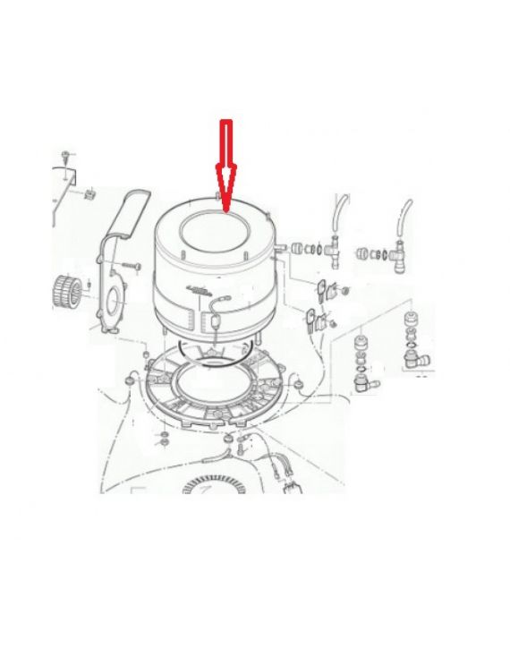 (101)Verwarming manchet. 230V.