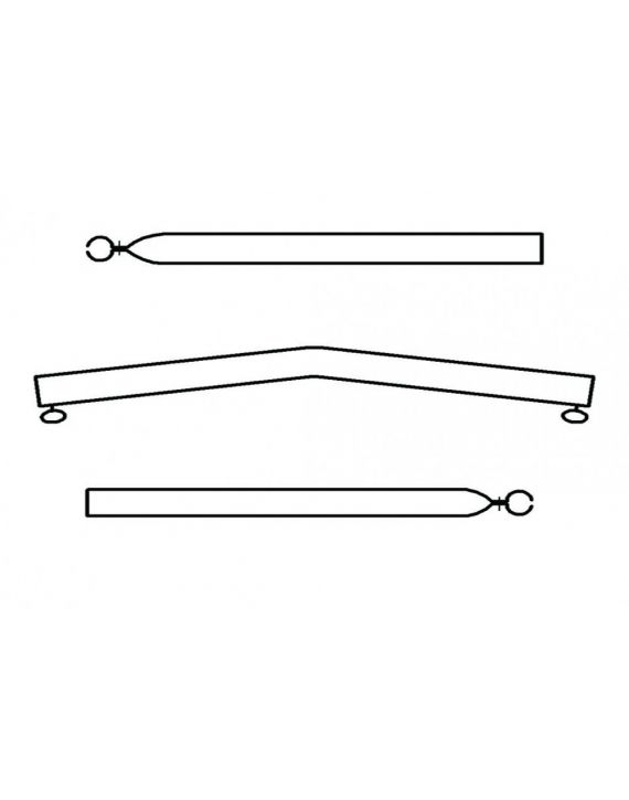 Campking Daksteun gebogen 22/19mm 170-250 Basic